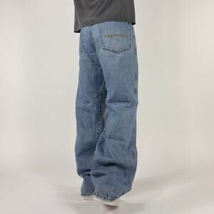 Y2K Rocawear Rave Baggy Pipe Wideleg Grunge Denim Streetwear pants